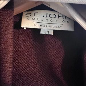 Chocolate Brown knit suit by St. Johns
